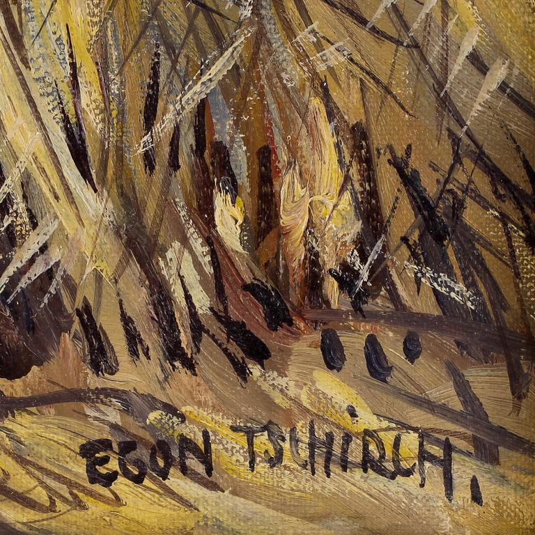 EGON TSCHIRCH, olja på duk, signerad.