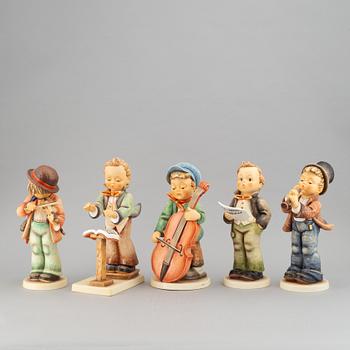 Stora figuriner, 5 st, porslin, MI Hummel, Goebel, Tyskland, 1997-98.