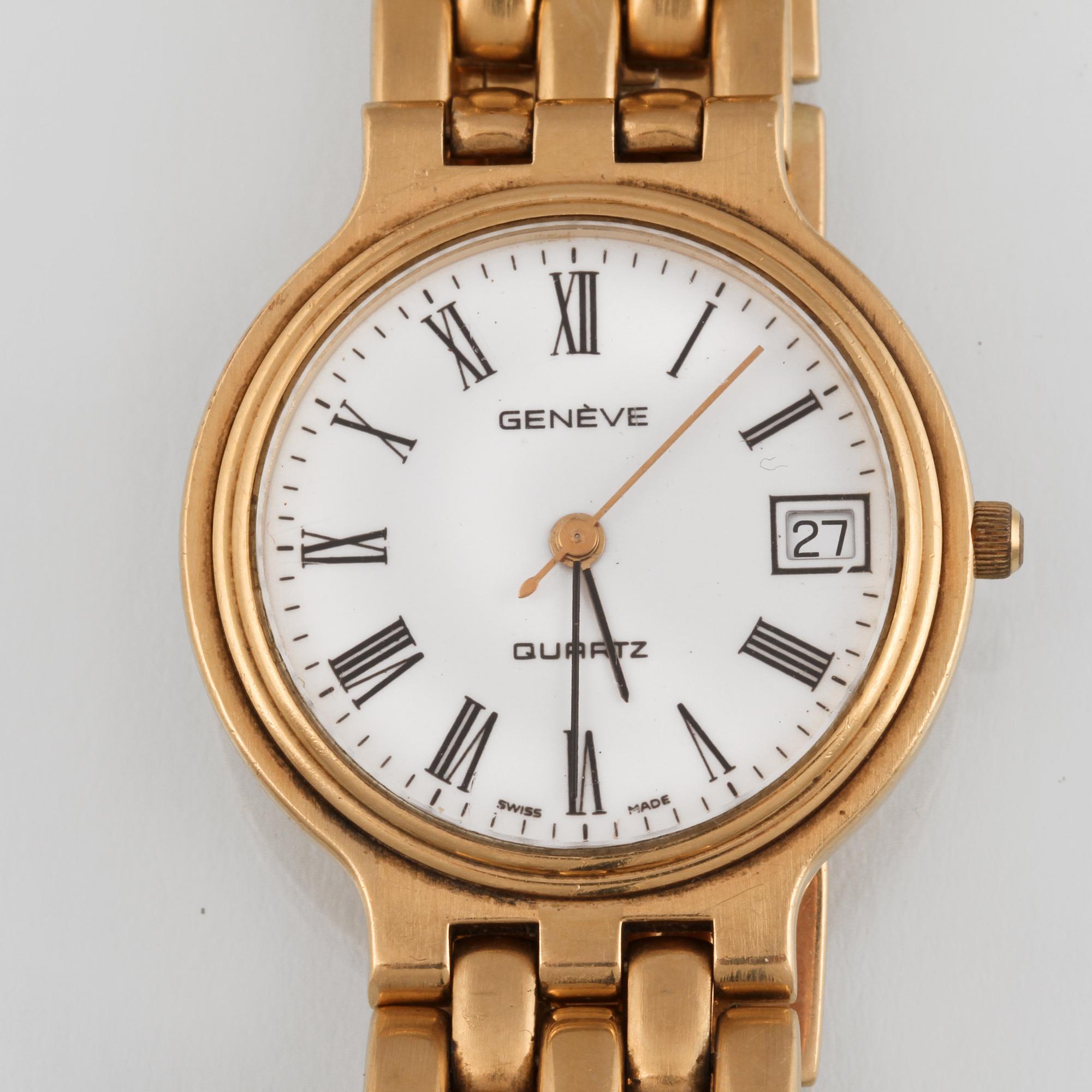 ARMBANDSUR, 18K guld, Genève. Vikt 68,6 gram.