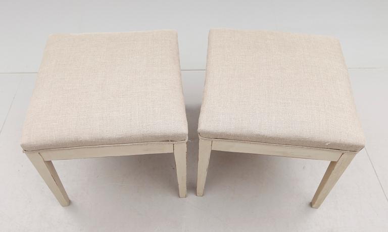 TABURETTER, 1 par, 1800-talets andra hälft.