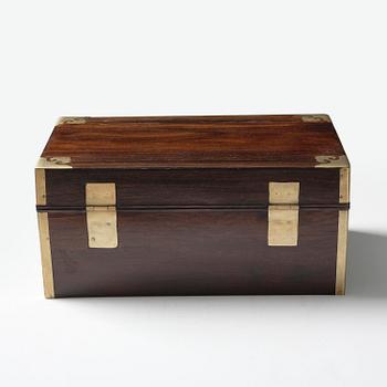 A Zitan document box, Qing dynasty, 17/18th century.