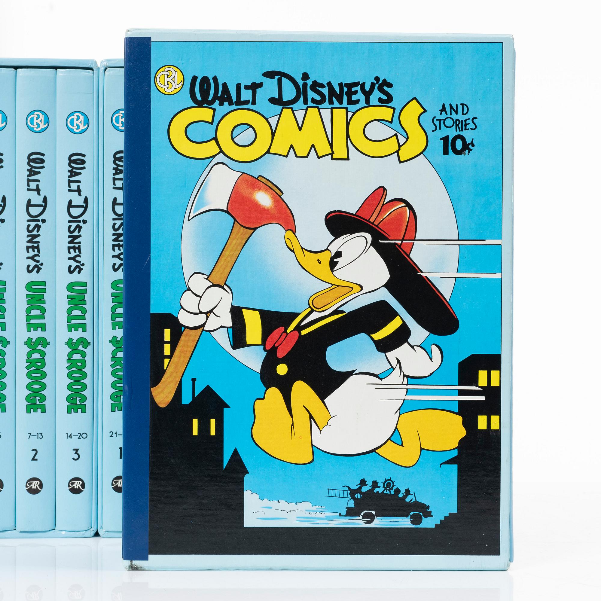 Carl Barks library, 30 volymer, Walt Disney, Another Rainbow Publishing, USA 1980-tal.