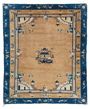 110. A CARPET, a semi-antique Beijing, China, 295,5 x 247,5 cm.