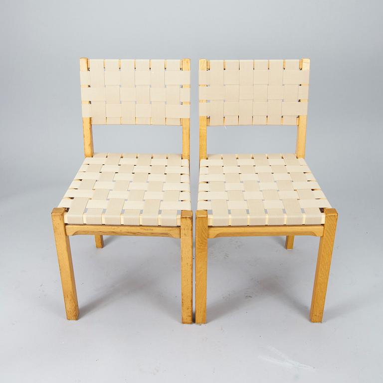 MATBORD H92, Alvar Aalto, samt STOLAR, 6 st,  615, Aino Aalto, Artek.