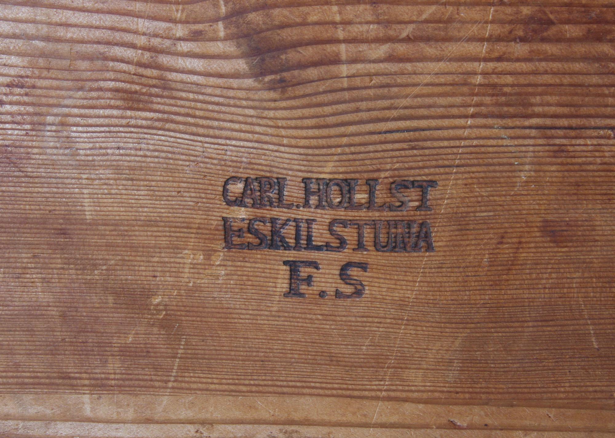 FÄLLBORD, sign Carl Hollst, Eskilstuna FS.(1787-1830).