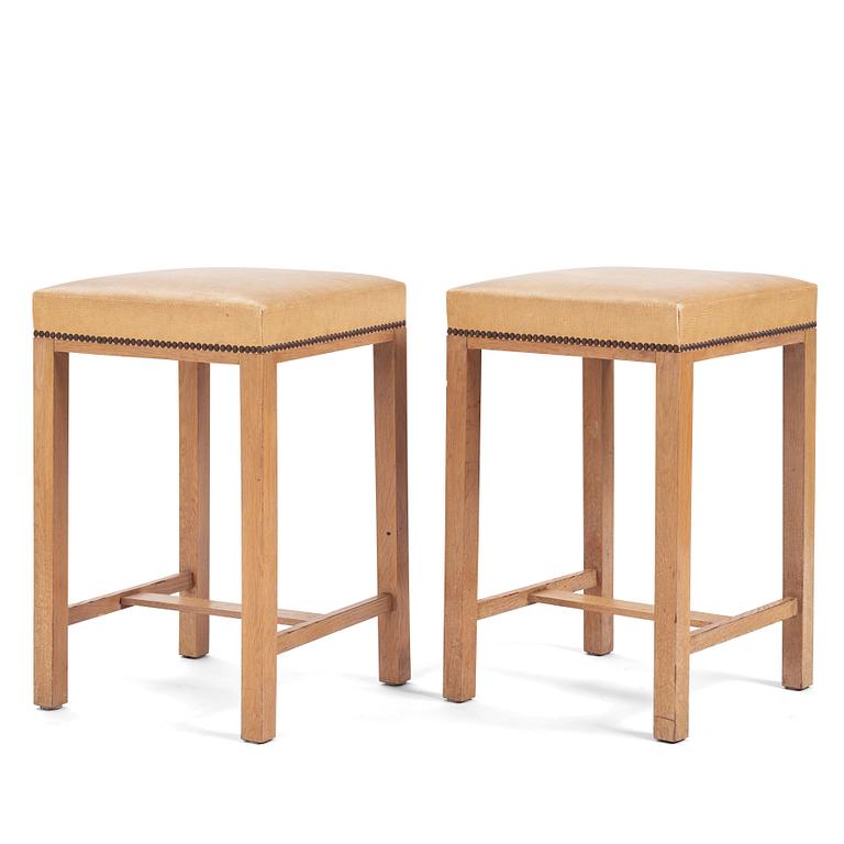 Otto Schulz, a pair of stools, Boet, Gothenburg 1930s.