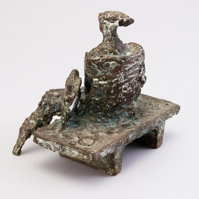 KARI JUVA, a bronze sculpture, signed and dated -88.