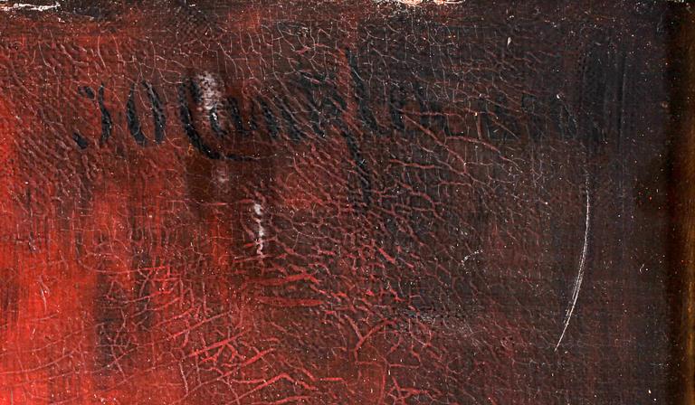 JOHAN OSKAR CANTZLER, olja på duk, sign o dat 1880.