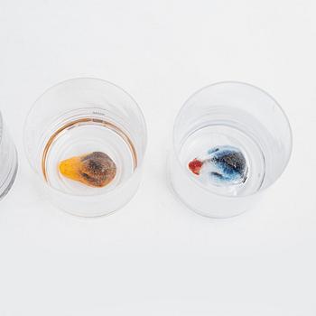 Ernst Billgren, glas, 8 st, New Friends, Kosta Boda.