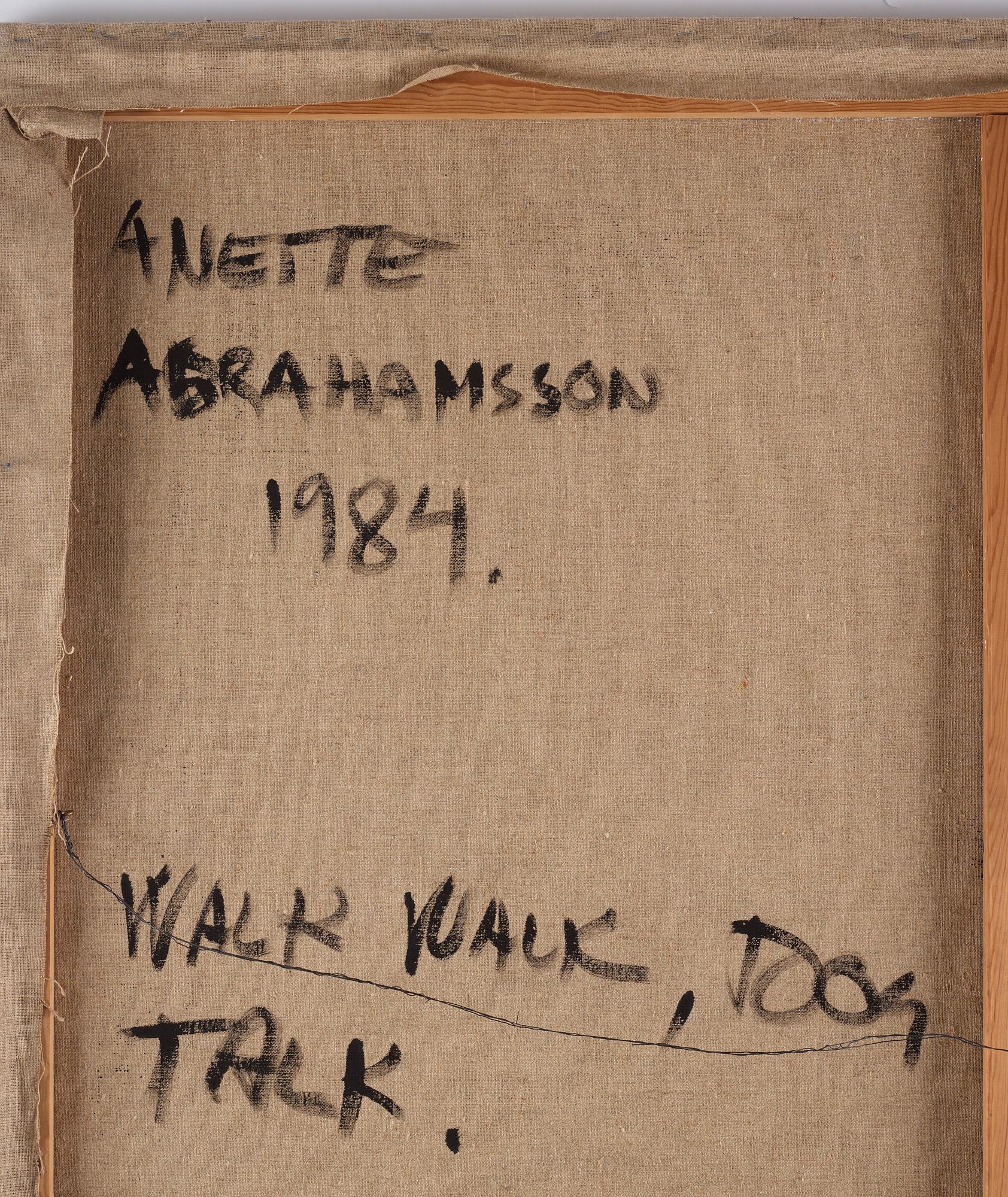 Anette Abrahamsson, signed and dated 1984 verso. Oil on canvas.