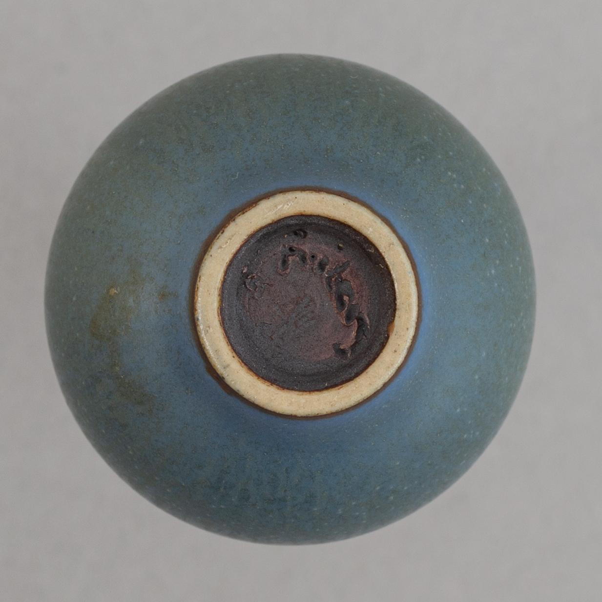 Berndt Friberg, a set of five stoneware miniature vases, Gustavsbergs studio, 1950's.