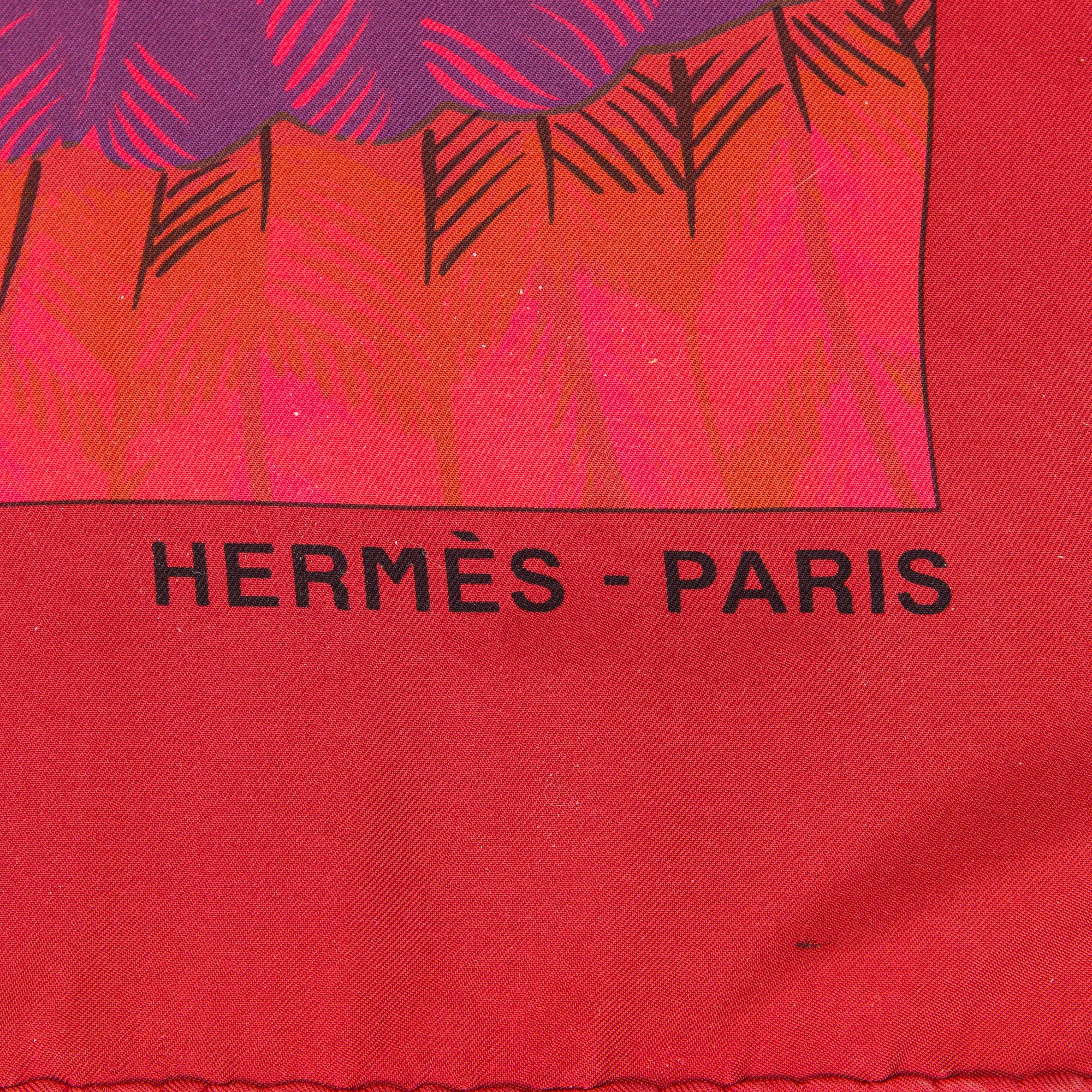 Hermès, a 'Brazil' silk shawl/scarf.