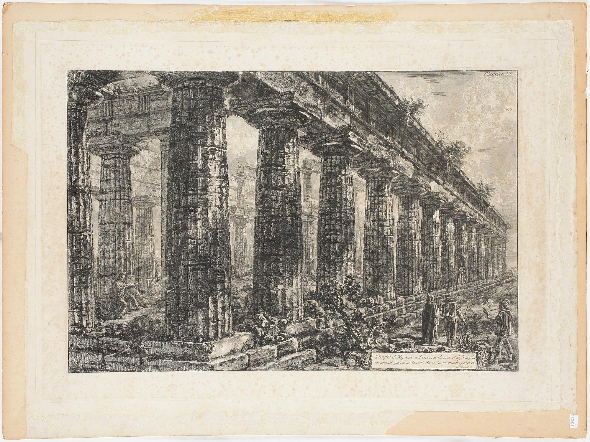 FRANCESCO PIRANESI, efter, etsning, 1800-tal.