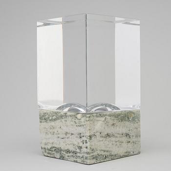 JAN JOHANSSON, a glass sculpture from Orrefors, signed, 2001.