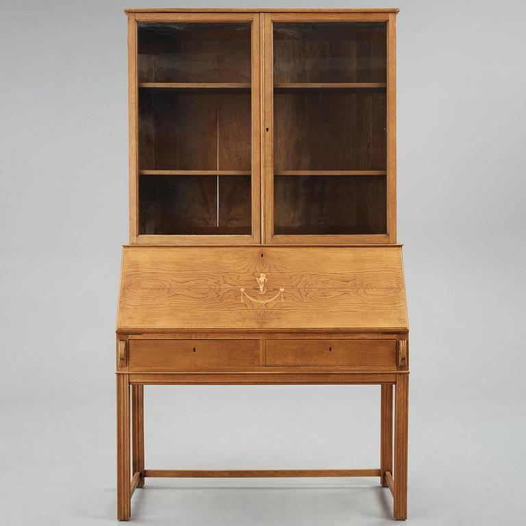 J. E. Blomqvist, a Swedish Grace writing cabinet with armchair, Uppsala, ca 1921.