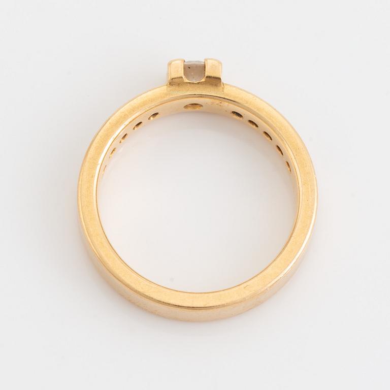 Brilliant cut diamond ring, Schalins.