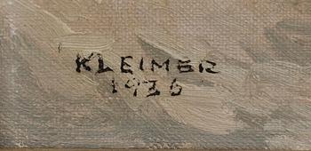 AXEL KLEIMER, oil on canvas, signed and dated 1936.