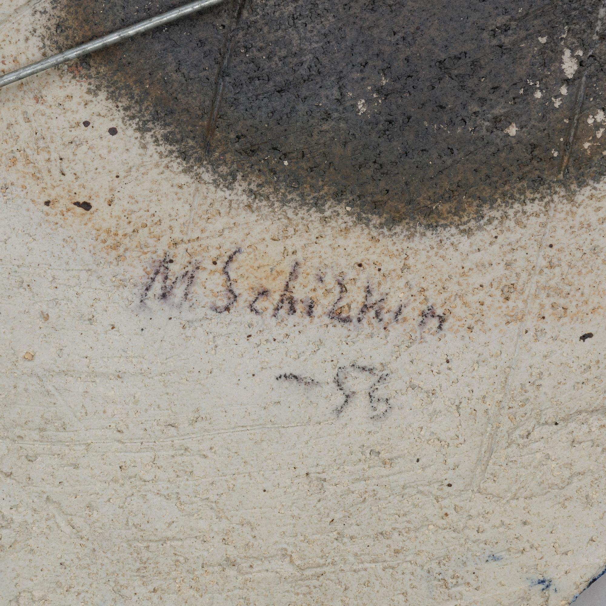Michael Schilkin, relief, stengods, signerad M. Schilkin -56.