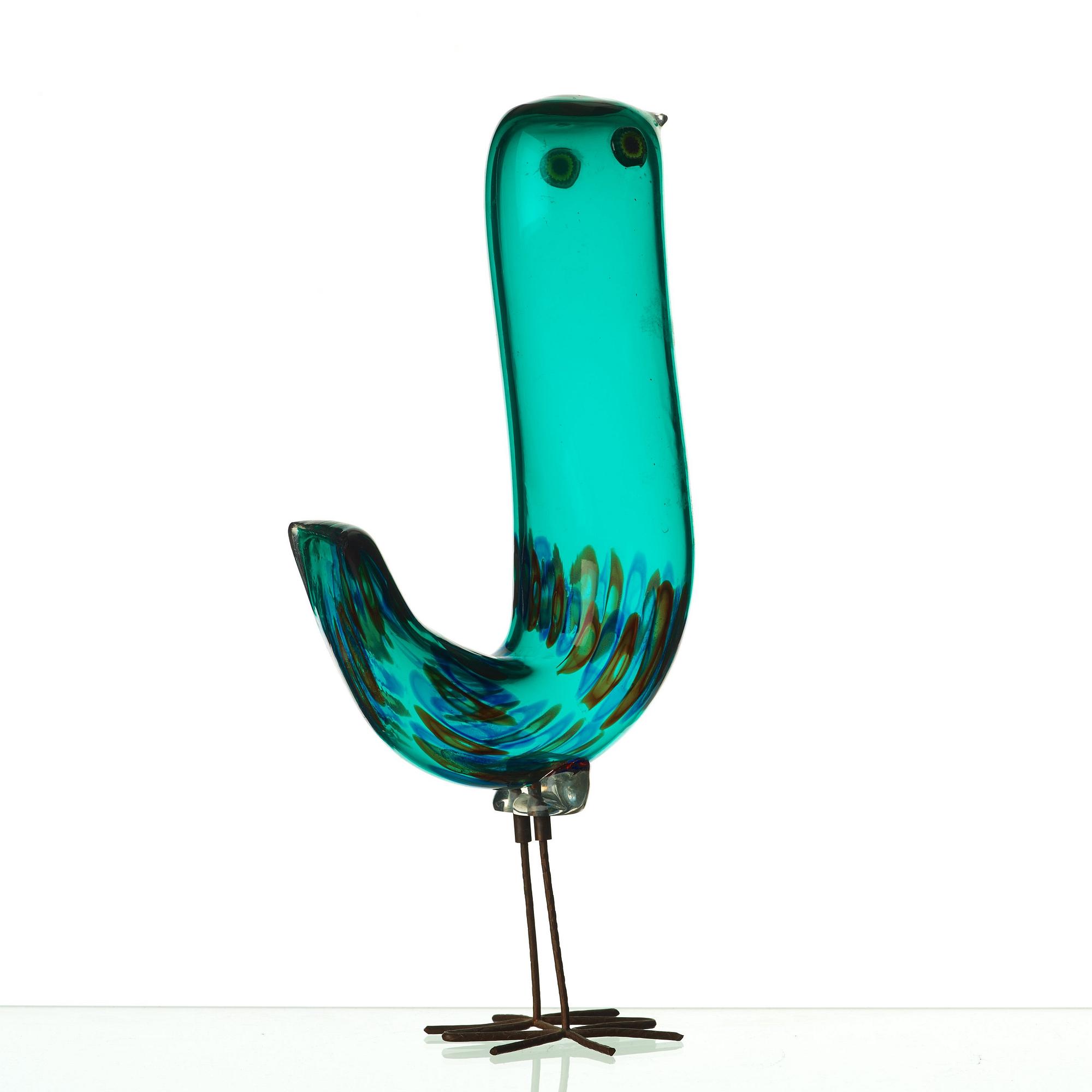 Alessandro Pianon, fågel, "Pulcino", Vistosi, Italien, 1960-tal.