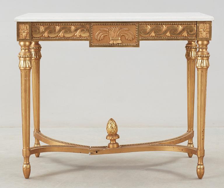 KONSOLBORD, gustaviansk stil, omkr år 1900.