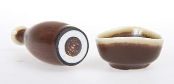 PARTI STENGODS, 4 delar, Sven Wejsfeldt, Gustavsberg samt Carl Harry Stålhane, Rörstrand.