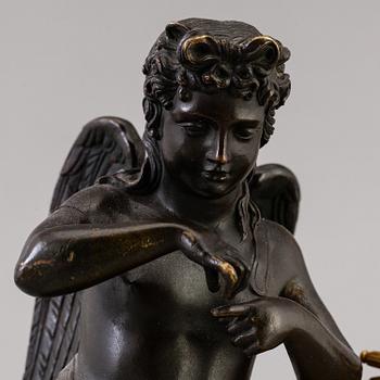 A French empire early 19th century mantel clock.
