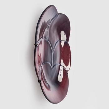 Birger Kaipiainen, decorative plate, ceramic, stamped "Violetta 1967 Arabia Finland Kaipiainen Invenit".