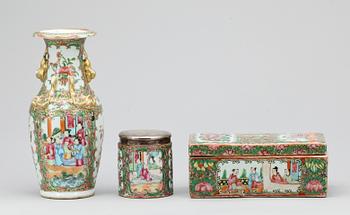 PARTI KANTON, porslin, Kina, 1800 resp 1900-tal.