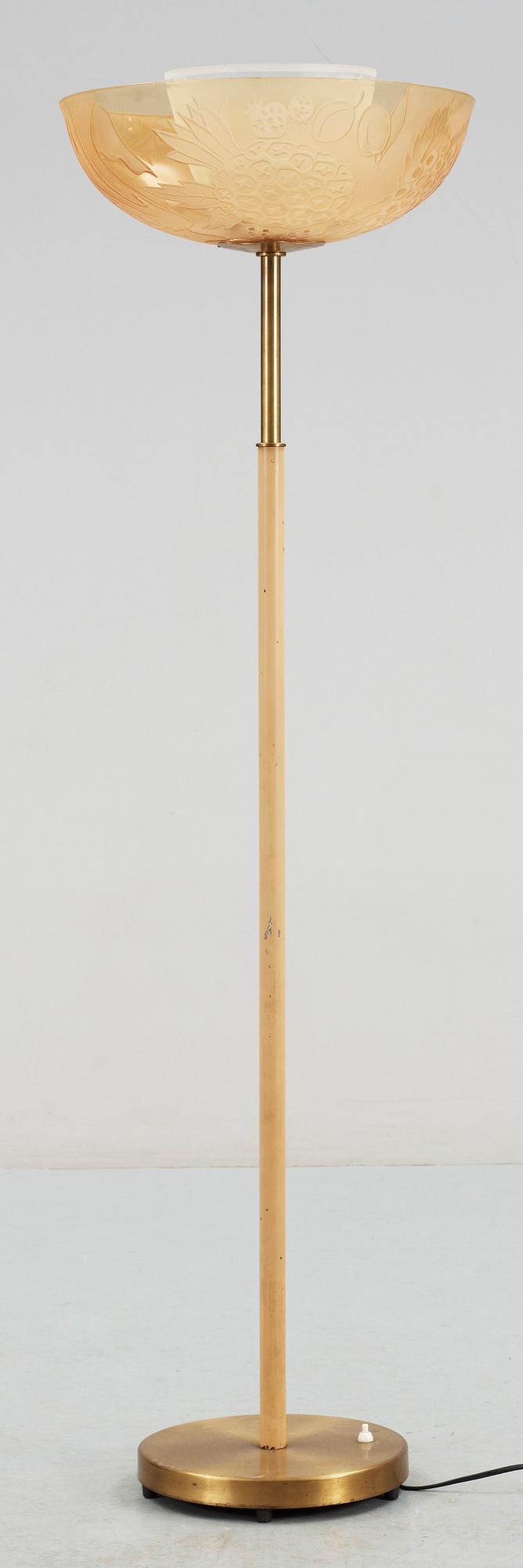 BO NOTINI, golvlampa, Glössner & Co, Stockholm 1940-tal.