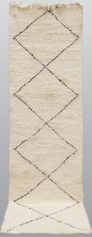 A runner, Morocco, ca 290 x 82 cm.