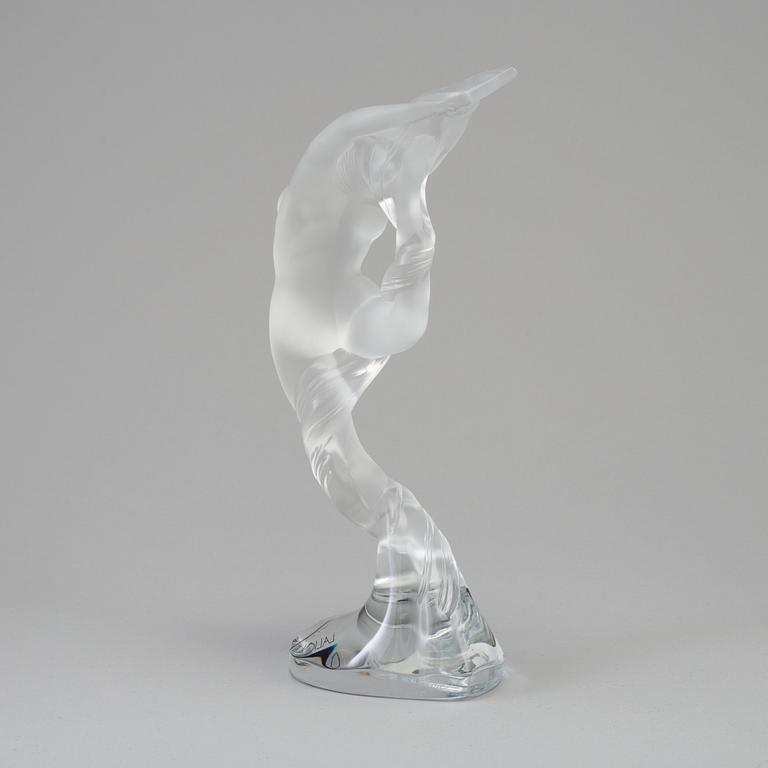 A glass figurine from Lalique, France, late 20th century.