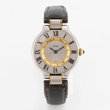 must de Cartier, Must 21, armbandsur, 28 mm.