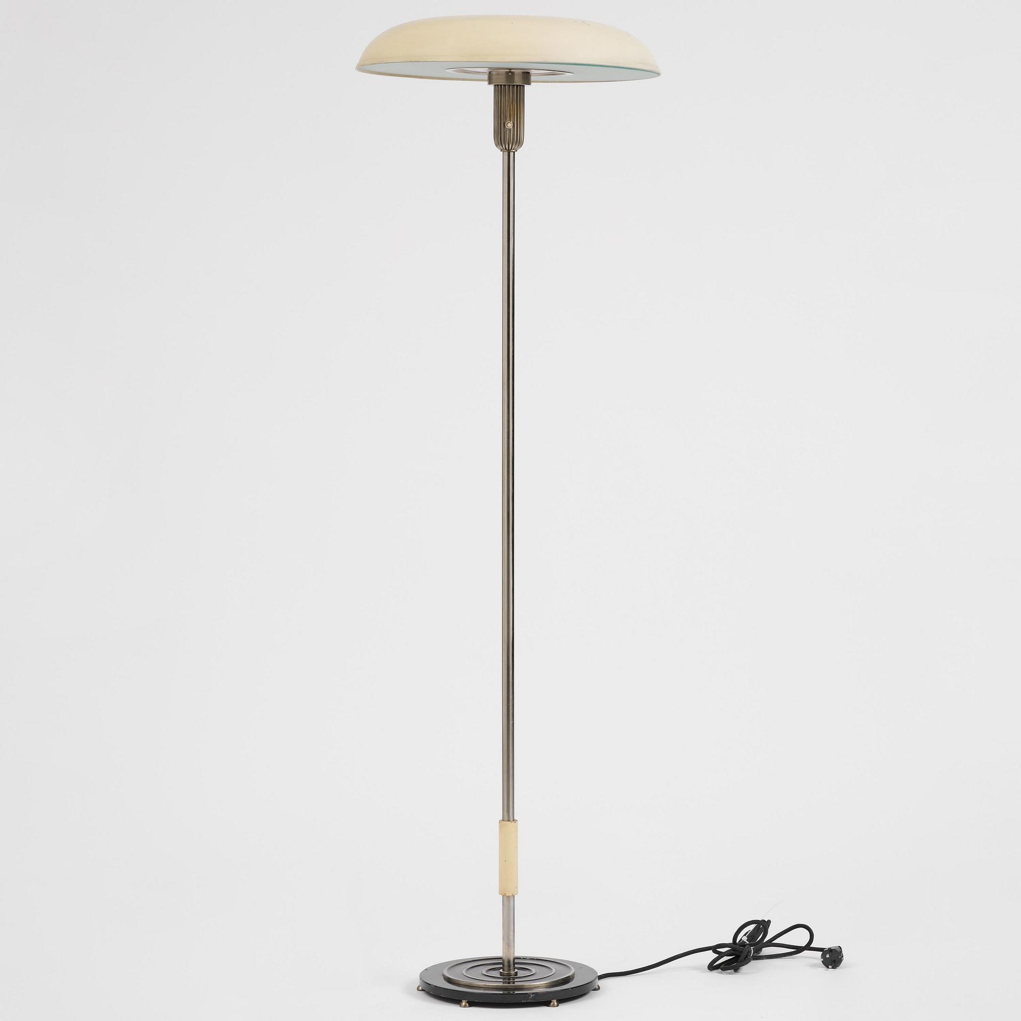 Harald Notini, a floor lamp, Arvid Böhlmarks Lampfabrik, Stockholm, 1930s.