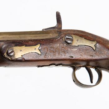 CAPLOCK PISTOL, 19th century.