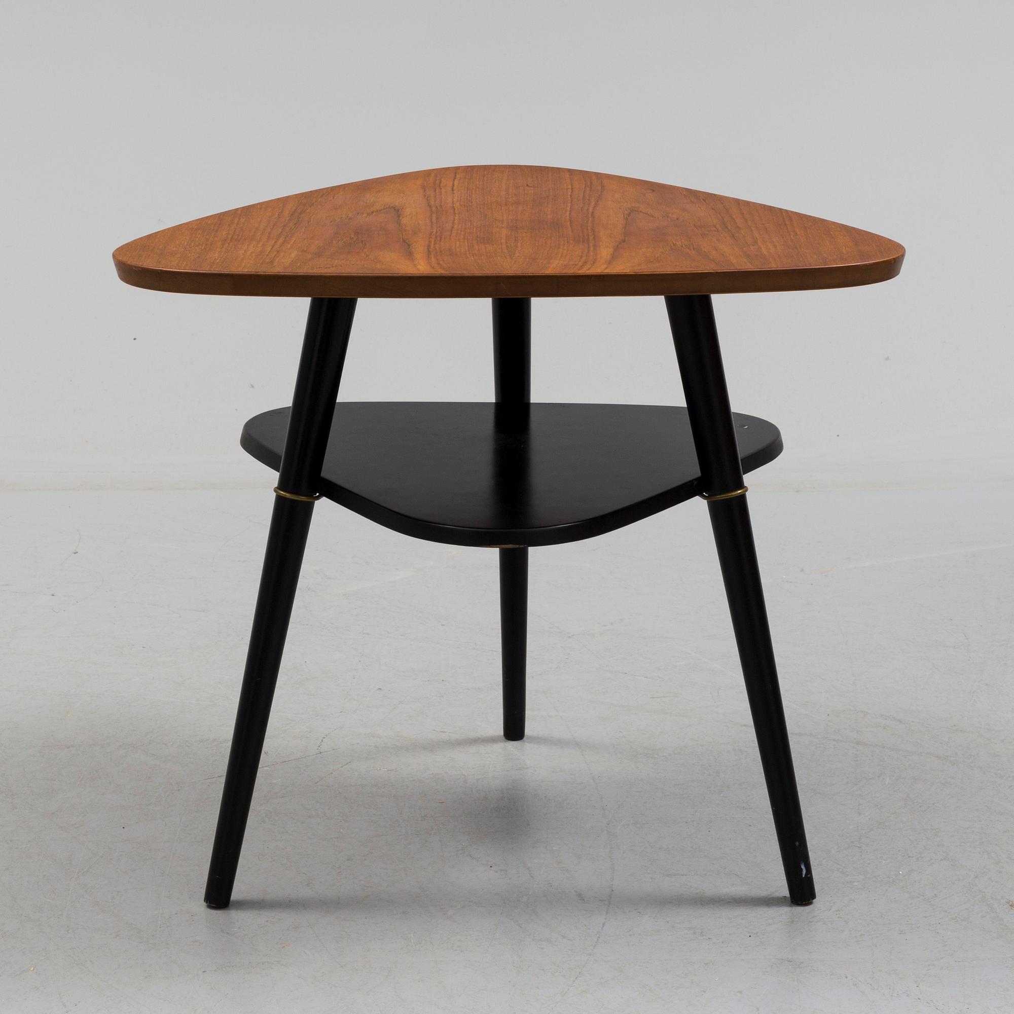 NILS JONSSON, a 'Telma' teak veneered table from Bjärnum, mid 20th Century.