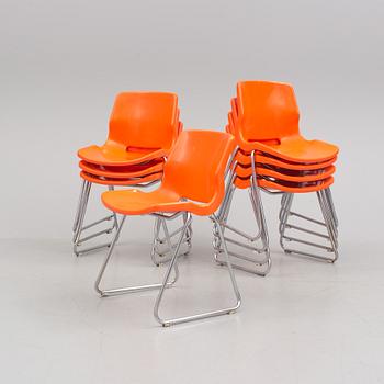 A set of 8 CHAIRS DESIGNED BY SVANTE SCHÖBLOM, OVERMAN, 1970s.