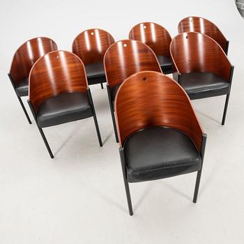 Philippe Starck, armchairs 8 pcs, "Costes", Aleph, Driade, Italy.