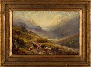 ROBERT WATSON, two paintings, oil on canvas, signed R Watson and dated 1894.