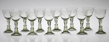 DRICKSGLAS, 12 st, 1900-talets mitt.