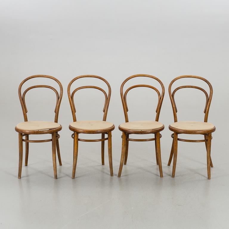 STOLAR, 4 st, Thonet-stil, 1900-talets första hälft.