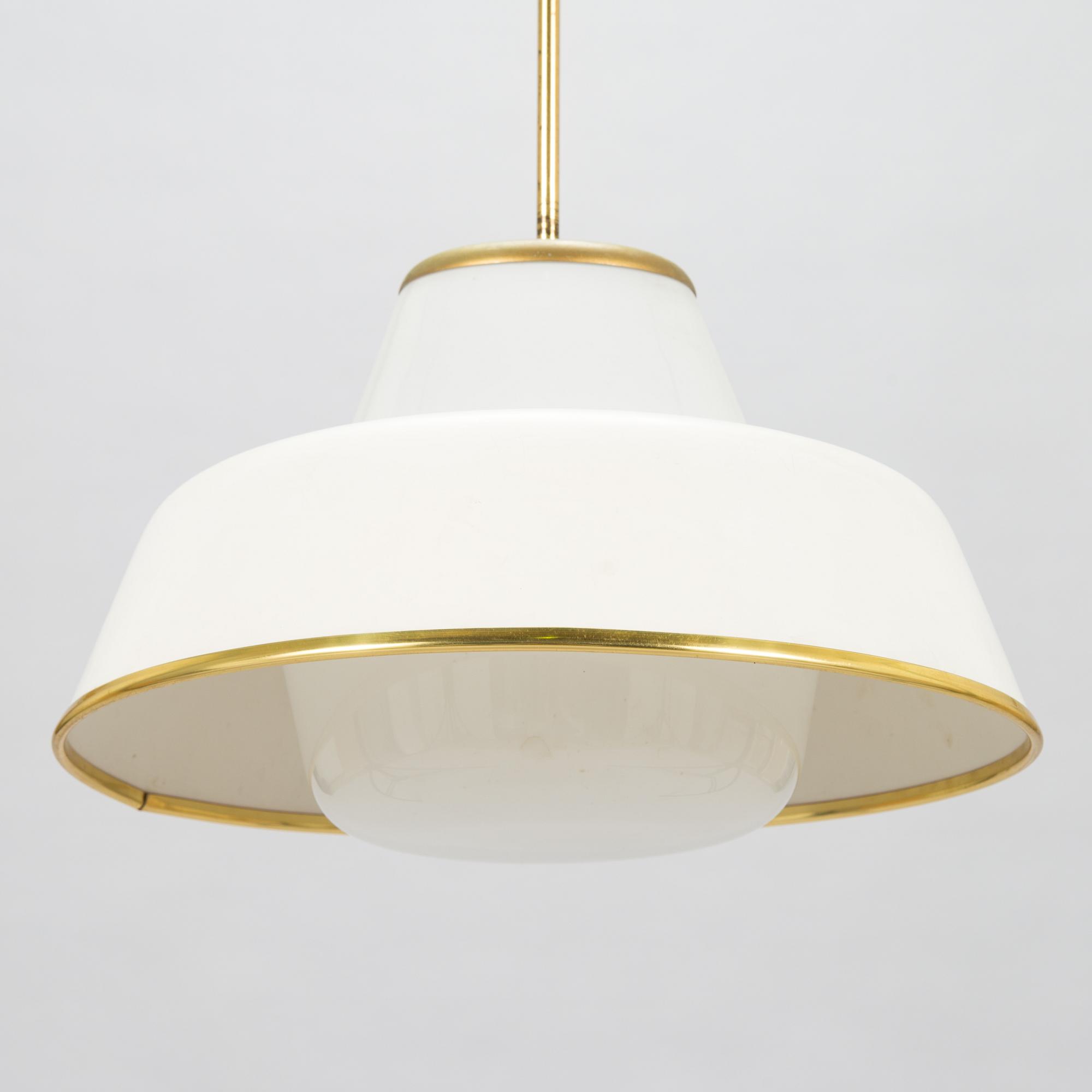 Lisa Johansson-Pape,  taklampa, modell 61-347, Orno, 1900-talets mitt.