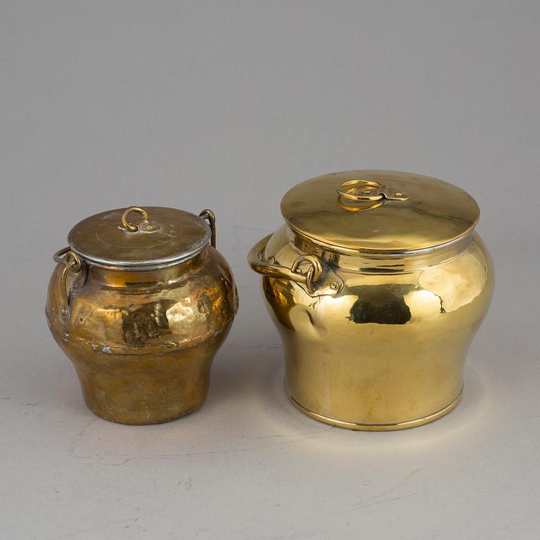 BULKRUKOR, 8 stycken, mässing, Skultuna Bruk, 1800/1900-tal.