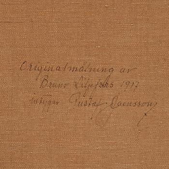 Bruno Liljefors, Hare in an autumn landscape.