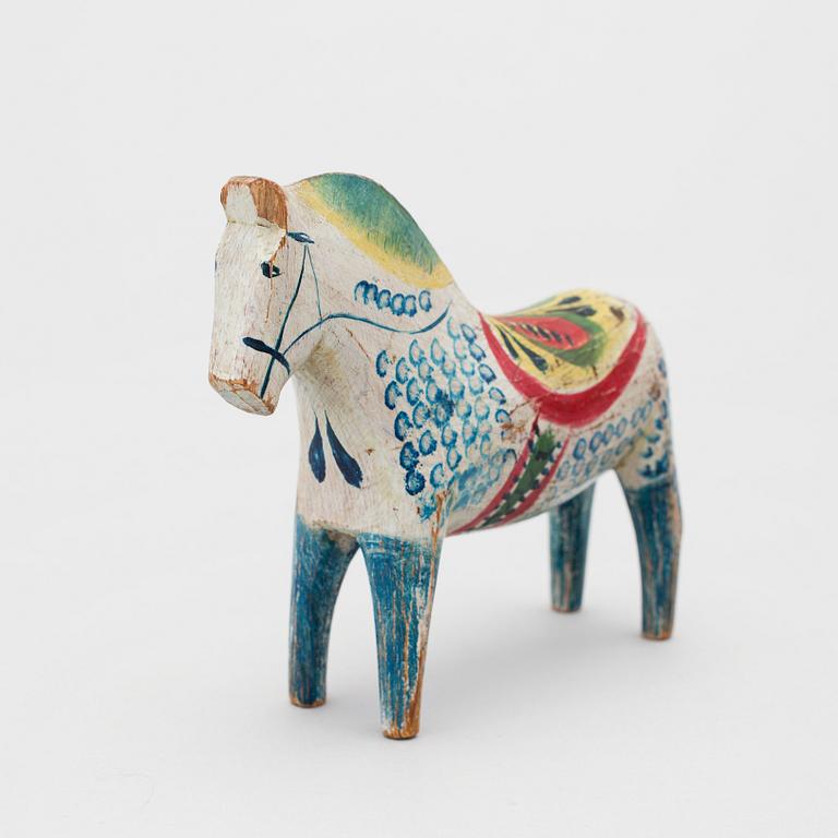 A painted folk art dala horse early 20th century.