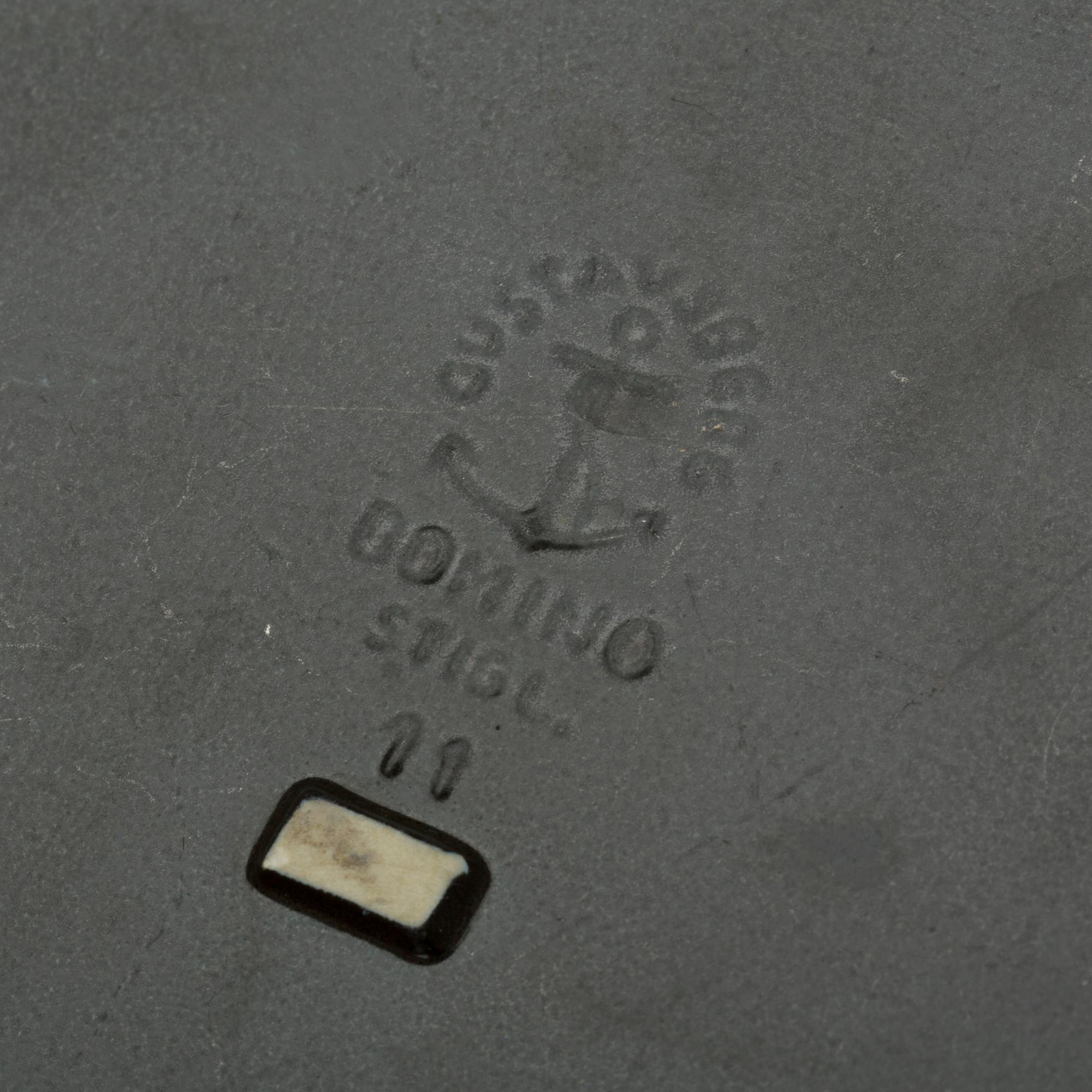 FAT, 2 st, stengods, "Domino", Stig Lindberg, Gustavsberg, i produktion 1955-69.