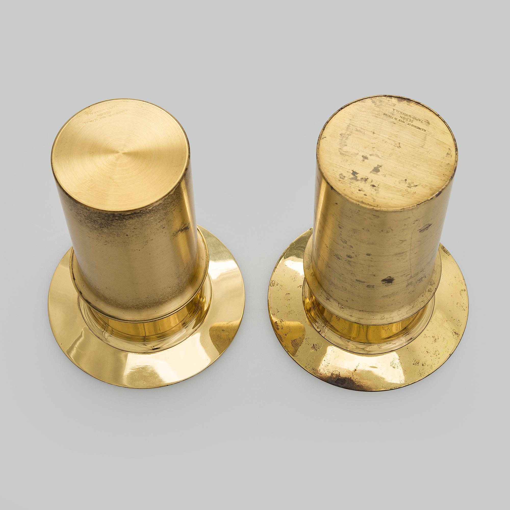 Tapio Wirkkala, Ljusstakar, 2 st, Kultakeskus Oy, Finland.