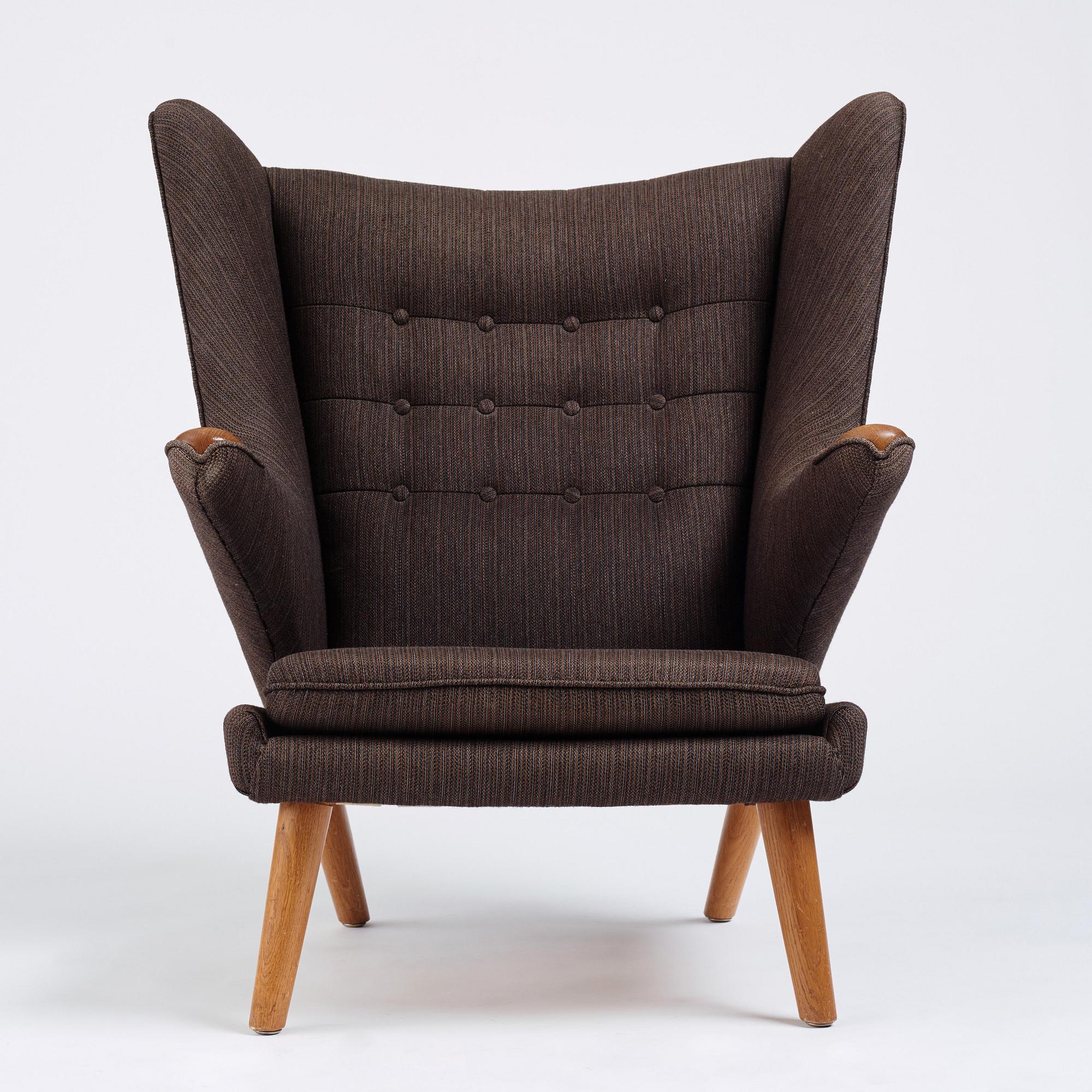 Hans J. Wegner, a 'Papa bear' easy chair, AP-stolen, Denmark, 1950s-1960s. Designed in 1952.