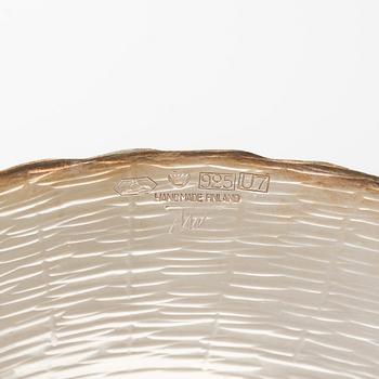 Tapio Wirkkala, two sterling silver dishes, TW 140, Kultakeskus, Hämeenlinna 1970 and 1973.