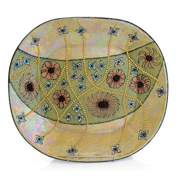 Birger Kaipiainen, a decorative ceramic plate, signed Kaipiainen.