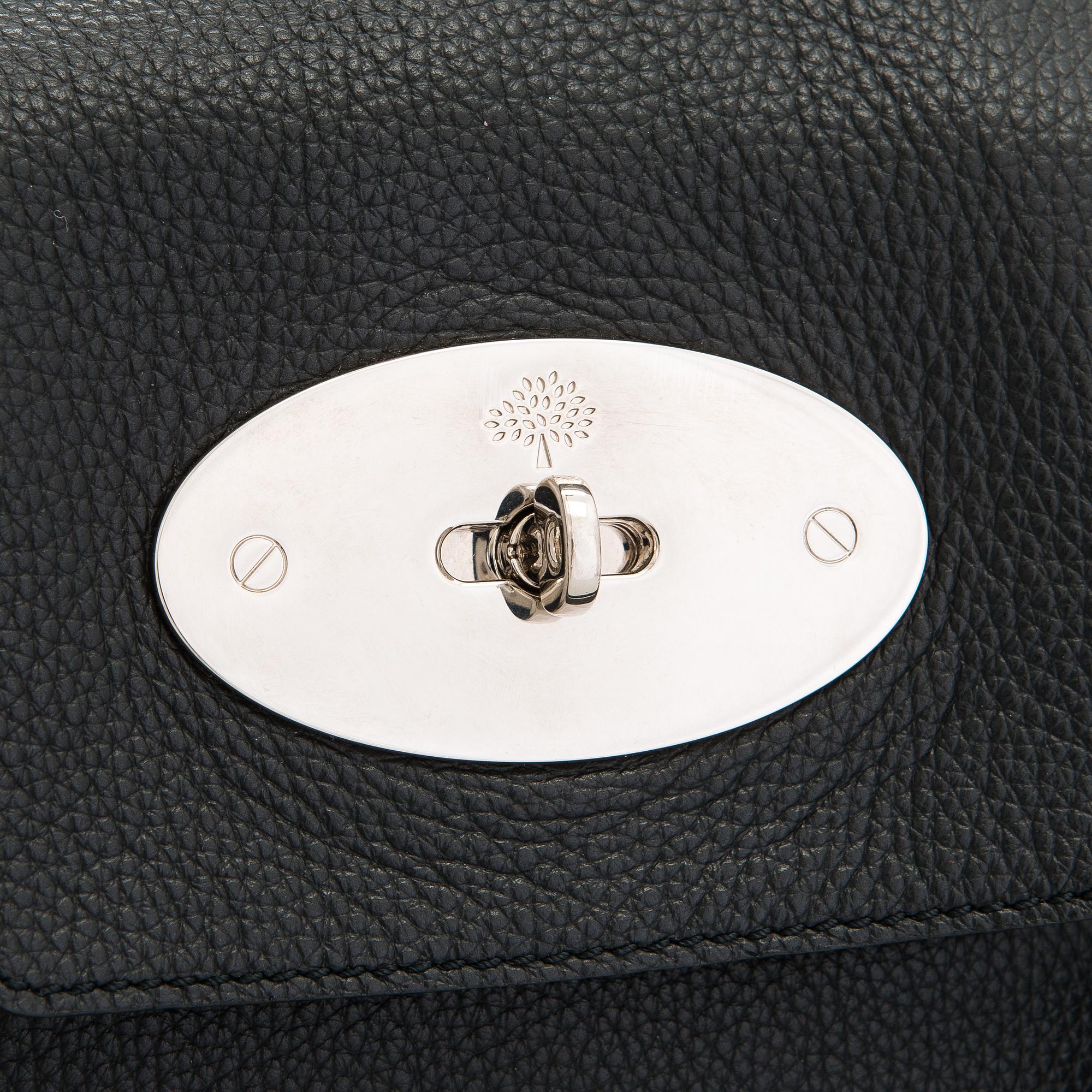 Mulberry, a black leather 'Bayswater' handbag.